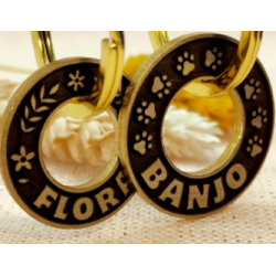Médaille personnalisable en laiton massif en forme de rondelle