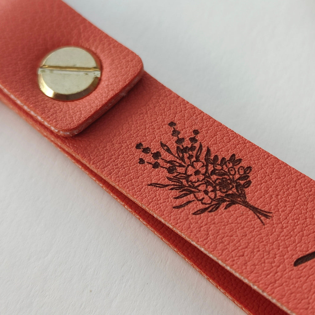 Porte-clés personnalisé en cuir gravé – Idée cadeau originale pour homme ou femme