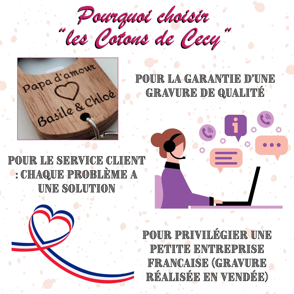 Porte clé en bois personnalisé, décapsuleur personnalisé, porte clés personnalisable, porte-clés, cadeau personnalisé - Cadeau Noël idéal