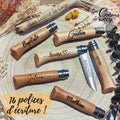 Couteau Opinel 8 personnalisé - Lame en inox