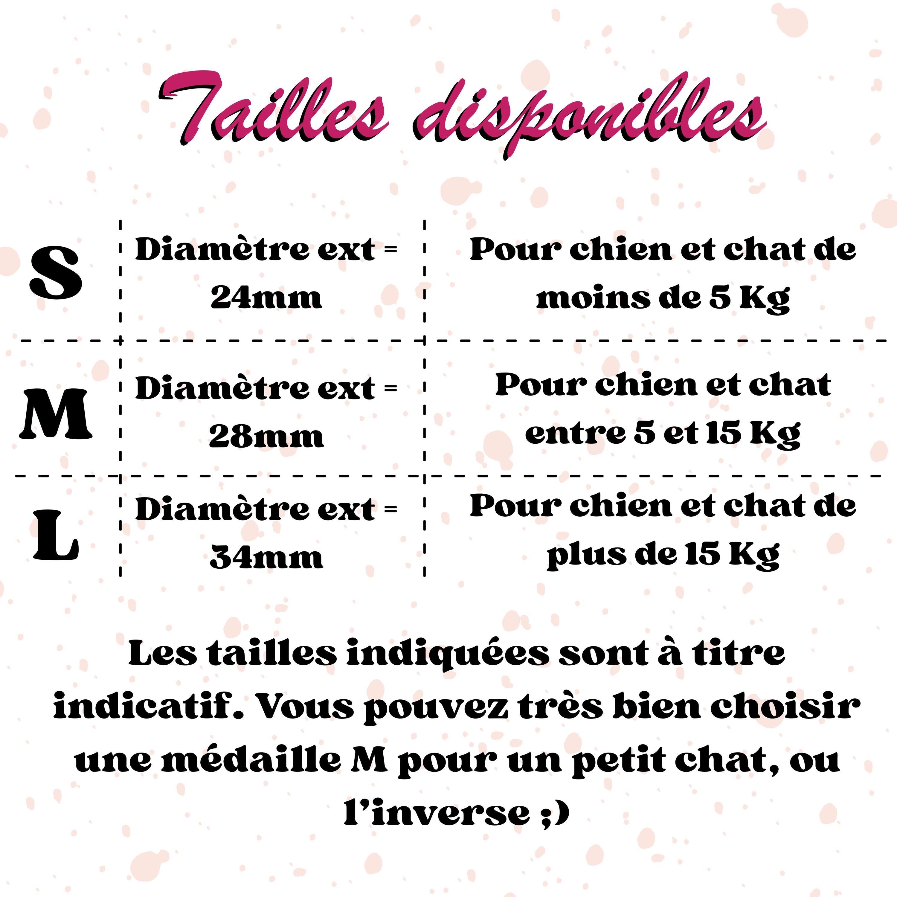 Médaille pour chien ou chat en laiton massif en forme de rondelle / médaille de qualité avec une gravure profonde