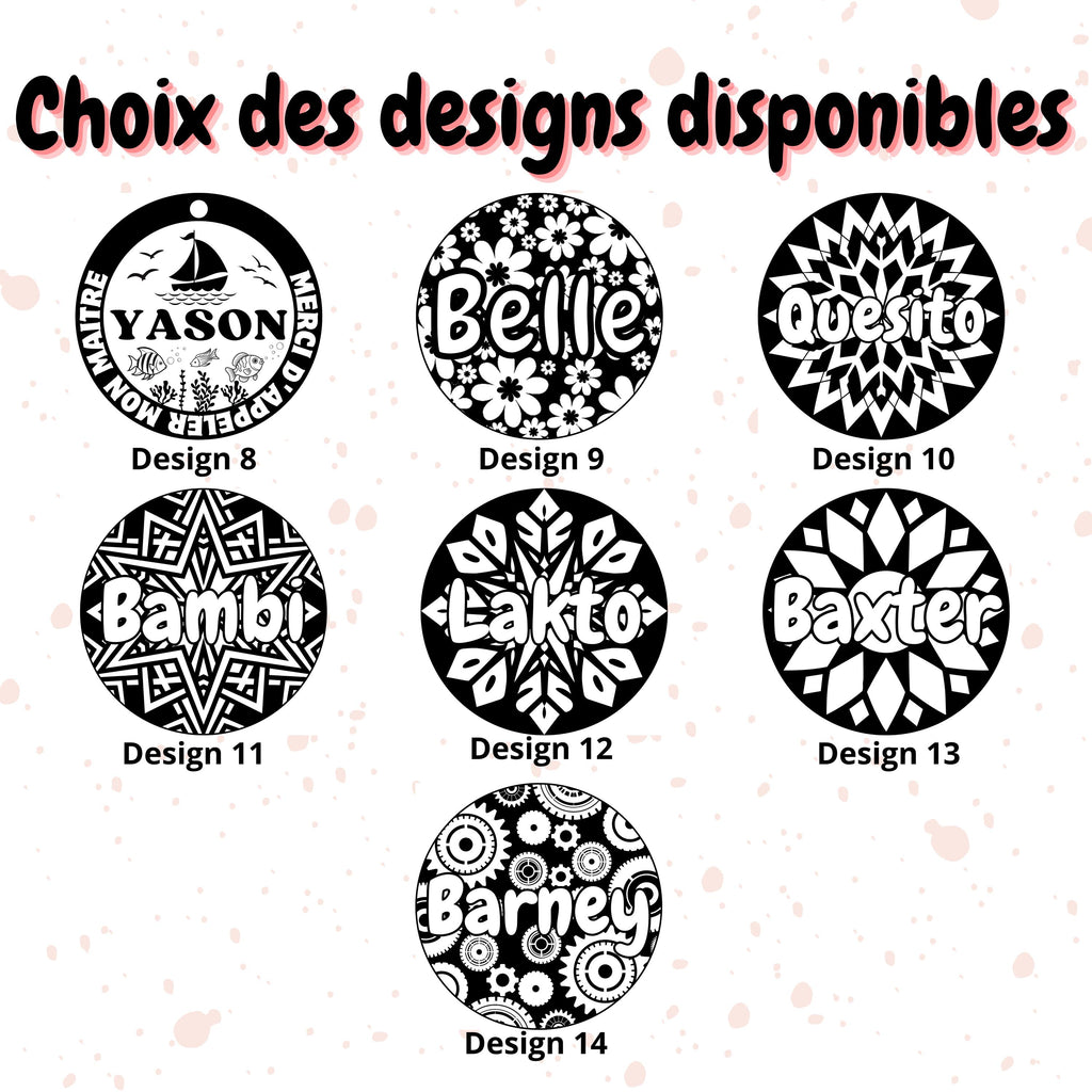 Médaille personnalisée en laiton pour chien et chat - Médaille de qualité personnalisable avec une gravure profonde - Cadeau chien et chat