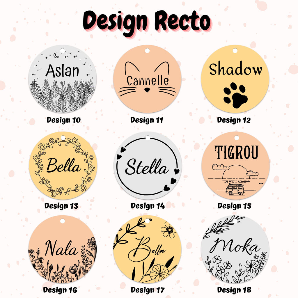 Médaille pour chien ou chat personnalisée – gravure précise réalisée au laser - Médaille de qualité en inox pour une longue durée de vie