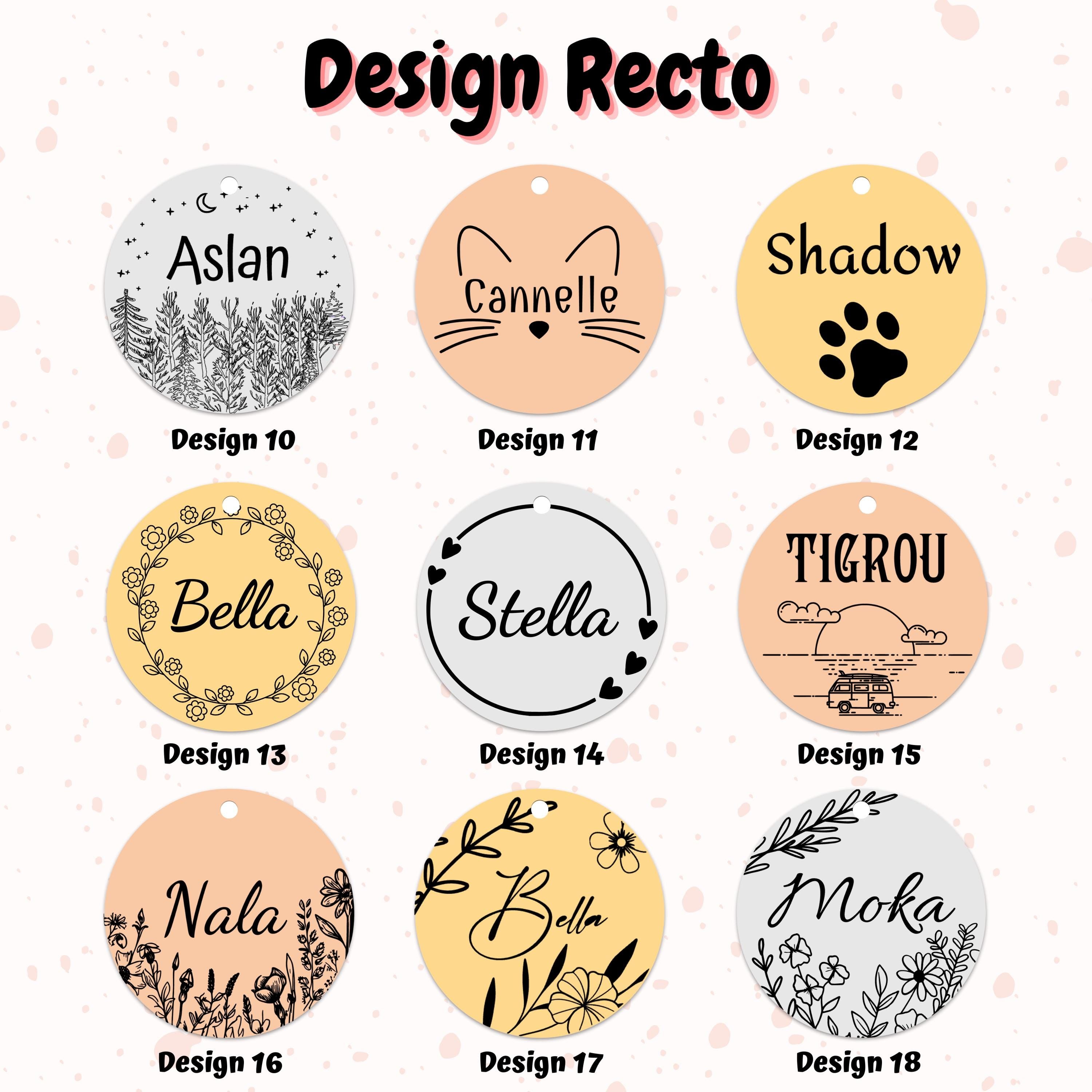 Médaille pour chien ou chat personnalisée – gravure précise réalisée au laser - Médaille de qualité en inox pour une longue durée de vie