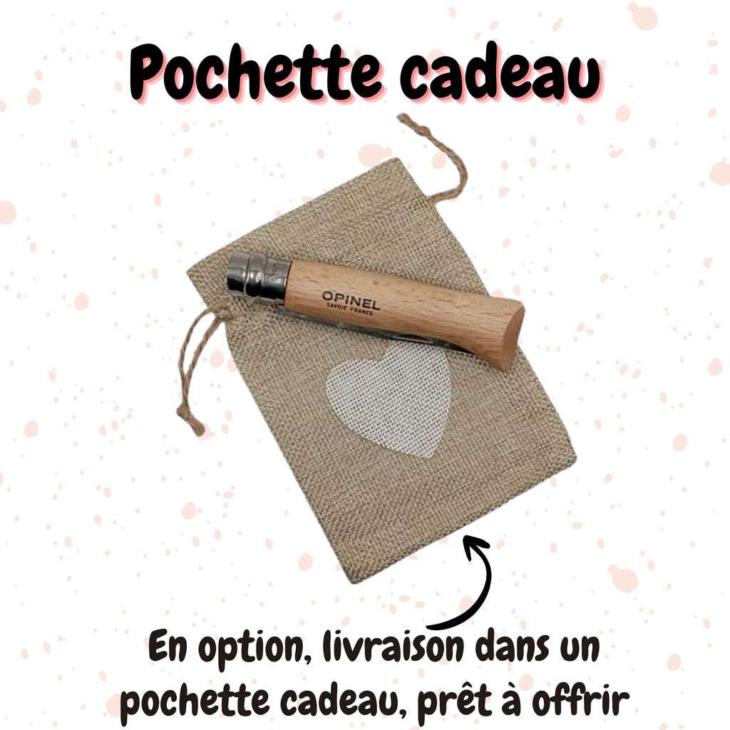 Couteau Opinel 8 personnalisé - Lame en inox
