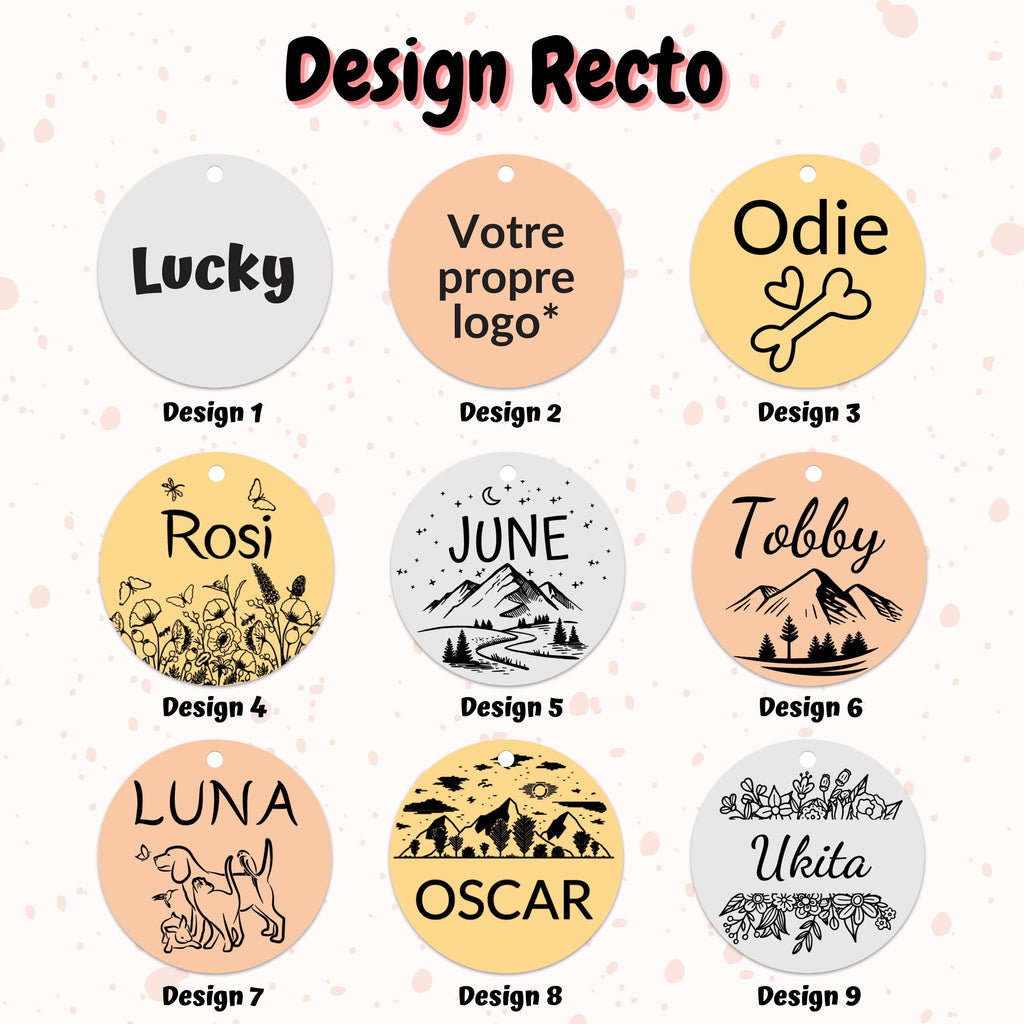 Médaille pour chien ou chat personnalisée – gravure précise réalisée au laser - Médaille de qualité en inox pour une longue durée de vie