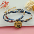 Bracelet liberty  avec médaille, fermoir et chainette