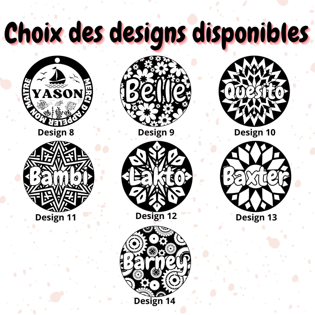 Médaille en laiton pour chien et chat