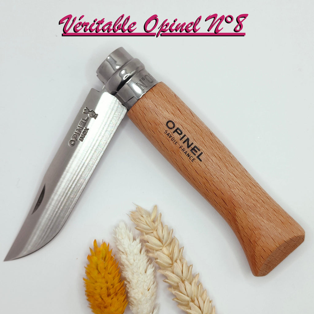 Couteau Opinel 8 personnalisé - Lame en inox